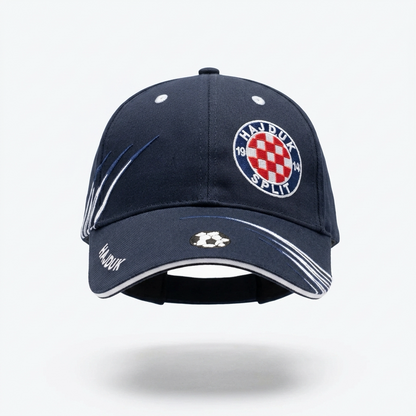 Baseball Cap Hajduk Split in Navy Navy blue cap with Hajduk Split logo on a white background