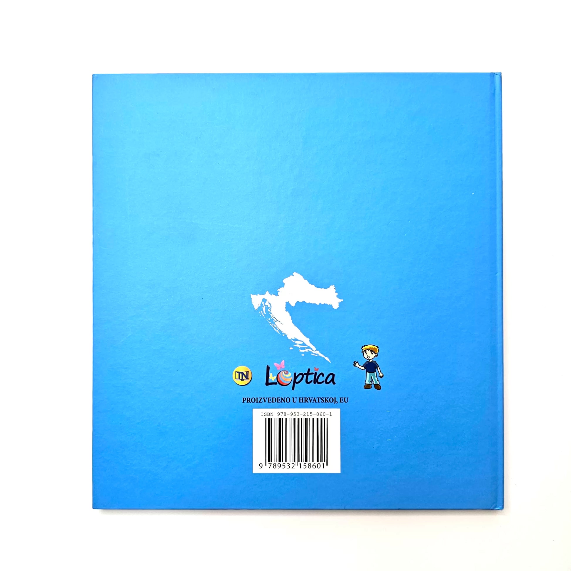 Hrvatska – Veseli Zemljopis Blue book with a logo and text on a white background