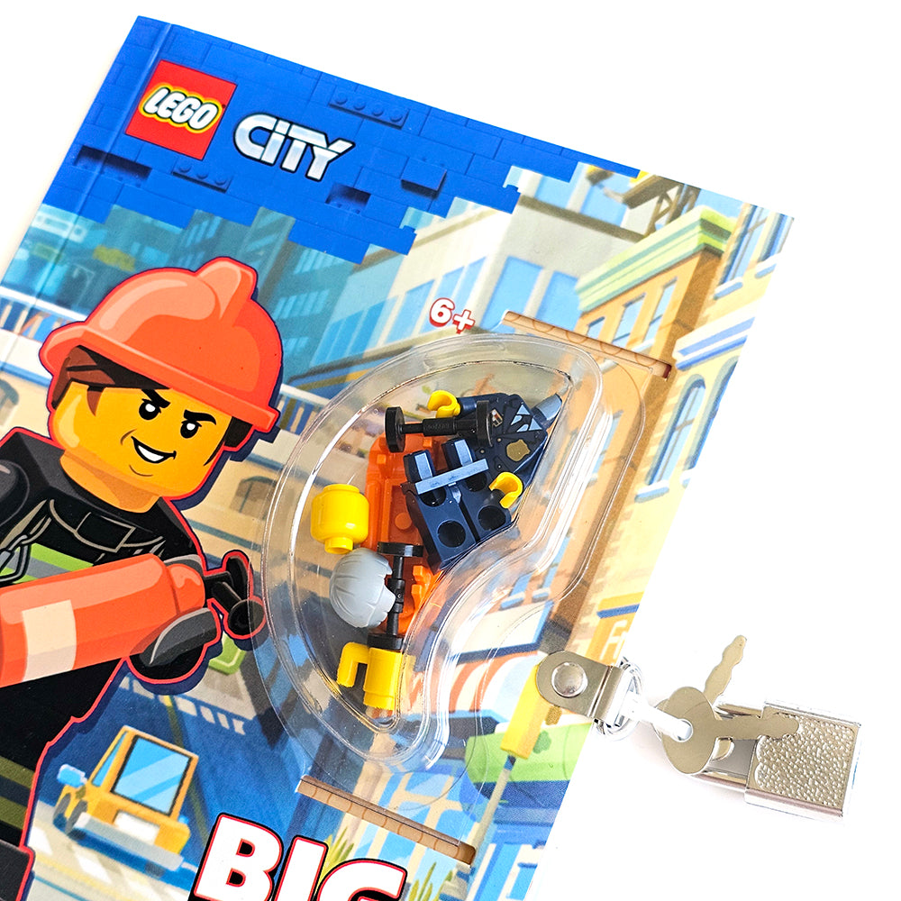 Lego City - Big City dnevnik LEGO City construction set with packaging featuring a construction worker figure.