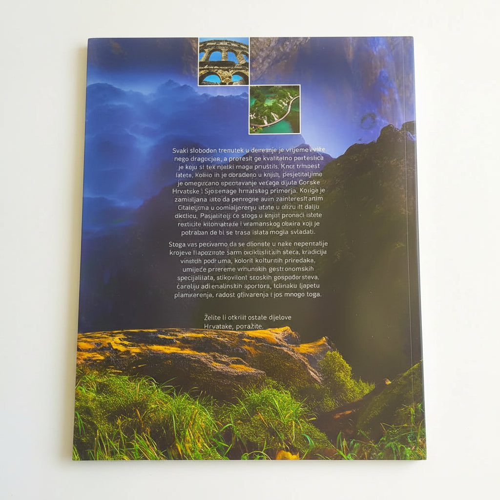 Unforgettable Excursions – Gorski Kotar, Lika, Istria & Kvarner Product packaging with scenic images and text on a white background